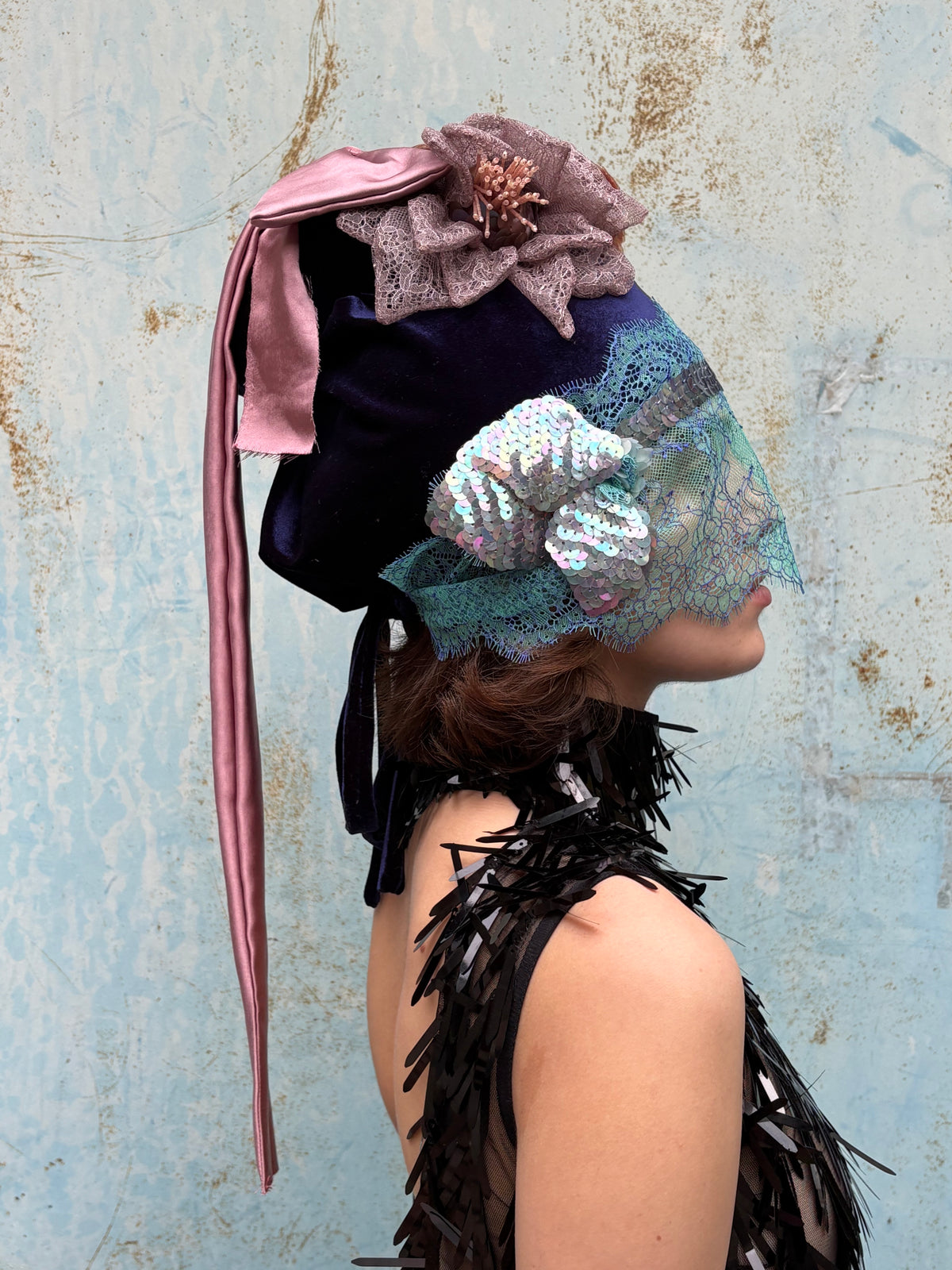“The morning after the rain, you opened the door and saw frost on flowers still in bloom” hat